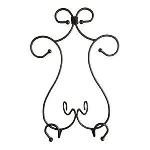 Southern Living At Home Ornate Iron Art Bookstand Black Scrolls Sturdy Display